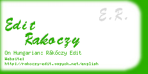 edit rakoczy business card