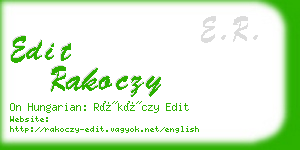 edit rakoczy business card